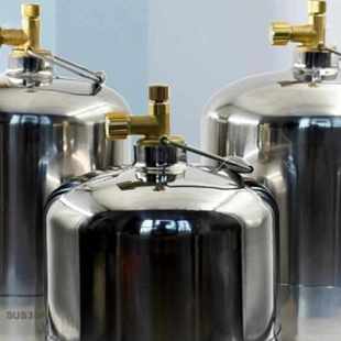 不锈钢小钢瓶可重复充气便携户外储气罐空罐发货