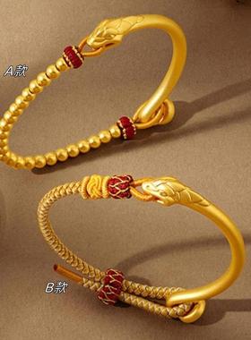 【灵蛇献瑞】蛇年手链巳蛇吉瑞神秘优雅复古轻奢气质本命年首饰