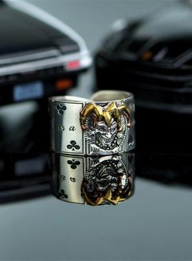 原创设计小众小丑戒指风复古美式风潮流高级感百搭个性戒指