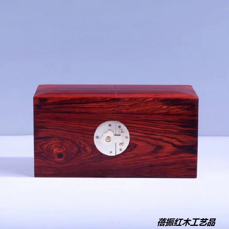 厂家红酸枝对开四抽首饰盒红木工艺品珠宝收纳盒木质家用送礼