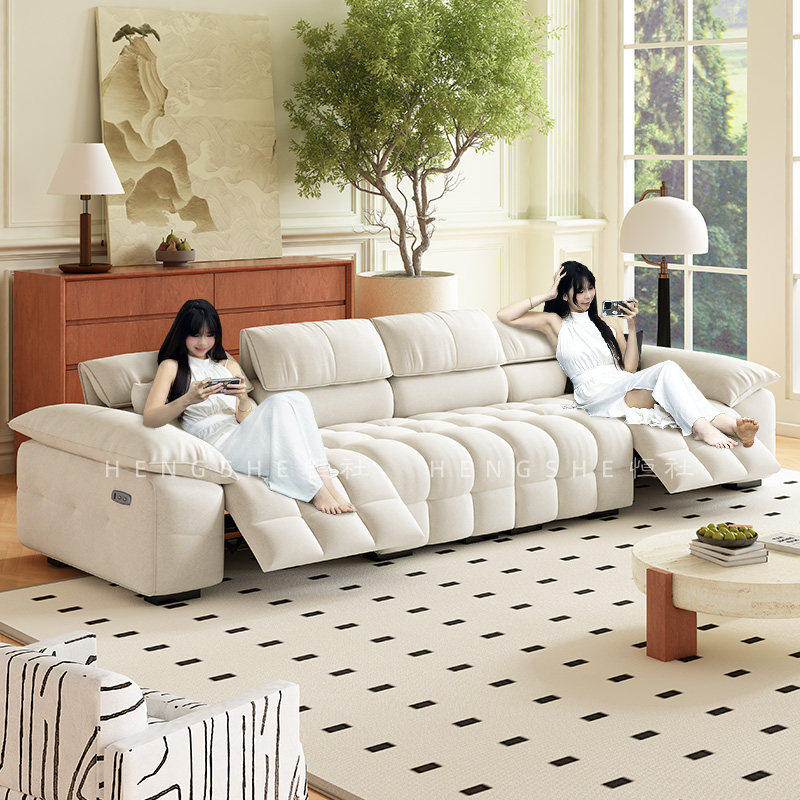 恒社意式布艺沙发电动舱多功能简约现代客厅小户型智能零靠墙直排,住宅家具,布艺沙发,淘宝优惠券,粉丝福利购,淘宝优惠卷