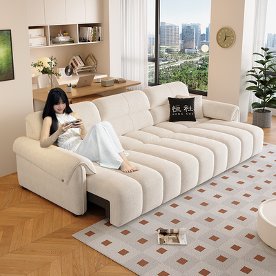 恒社雪尼尔电动功能沙发