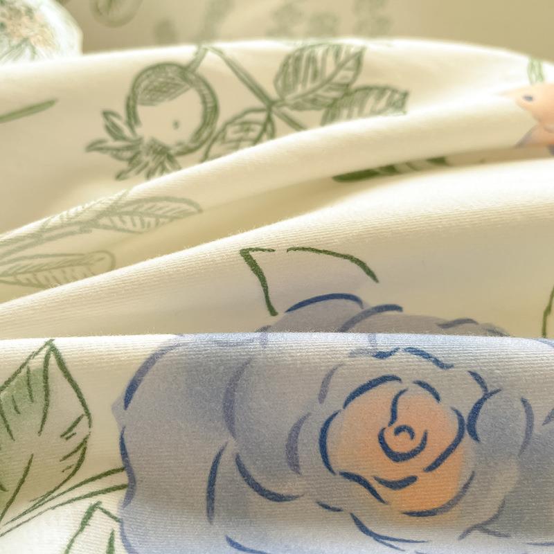 全棉加SYH厚磨毛保四件套a上类纯棉被三套床单秋冬暖床用品件套