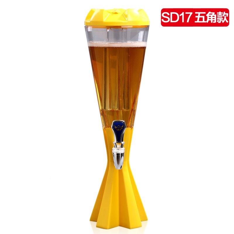 无品牌/17五角款七发T光酒炮3酒升扎啤酒炮K彩V吧烧烤专用酒柱塔