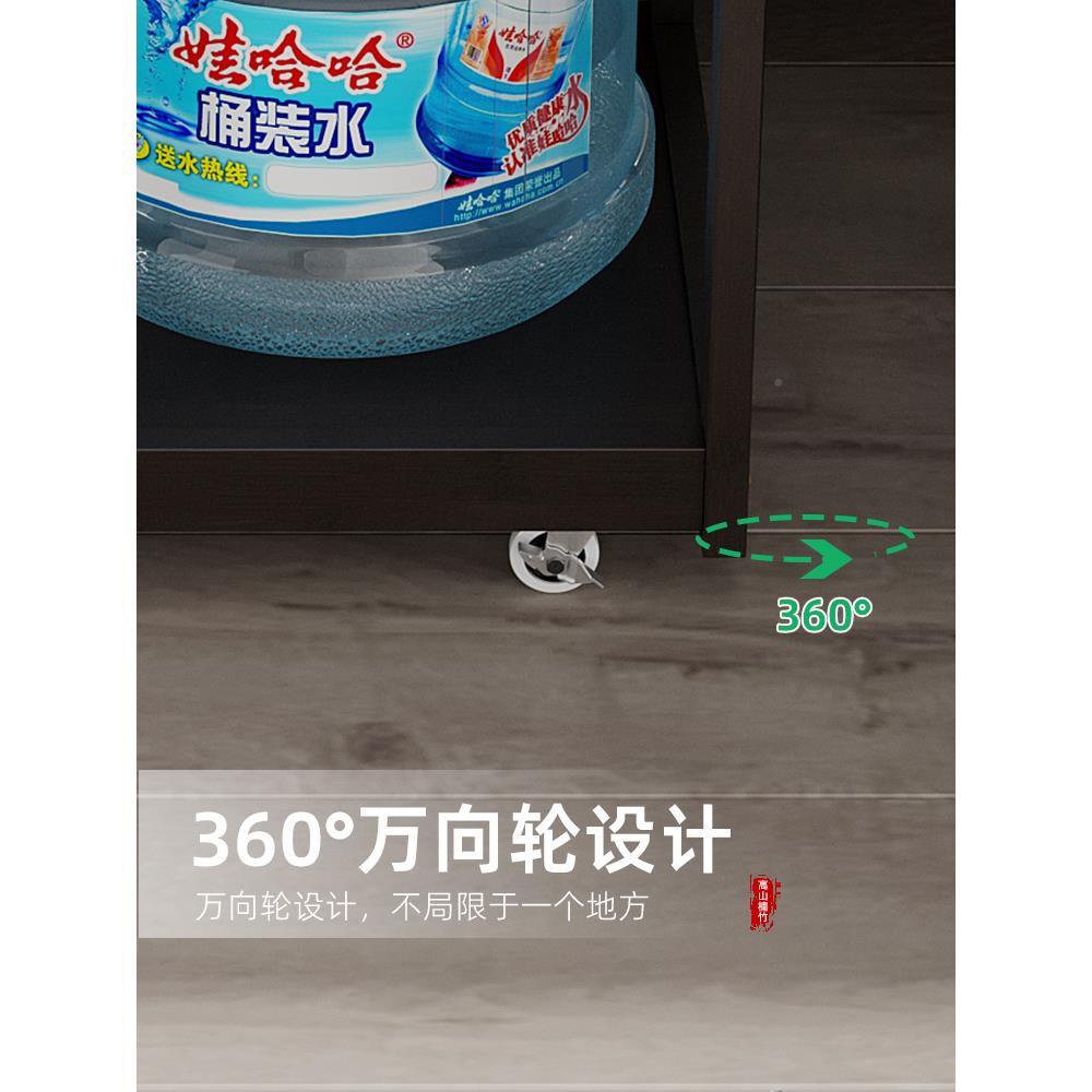 移动F77M555H茶桌家用茶台实木茶边几茶车茶盘烧水壶一体水柜茶茶