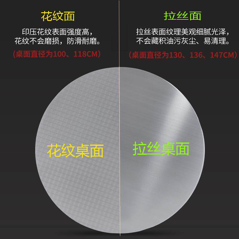 拆18米不锈钢圆桌折叠OIT.桌客可卸转盘圆桌食堂桌饭桌厅桌夜宵烧