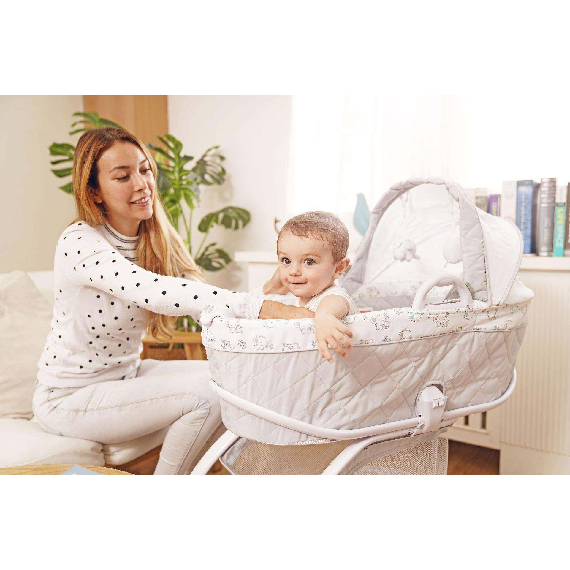 婴摇椅安床多功能音抚震动哄乐娃安抚椅婴儿电EOO动摇椅摇动儿床