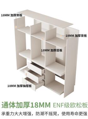 fLE实木E3JS5XAr2NF级欧松板衣柜室用分款段式新大衣橱免拉手家卧