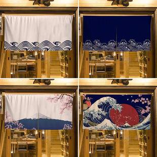 日式门帘半帘店铺门房头饰挂帘用商厨隔断帘日装无品牌/料吧台遮