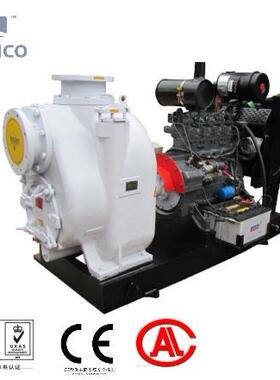 洪科移动自吸拖车柴油机防污水排泵DWCp型污泵铸铁不蓝锈钢高扬程