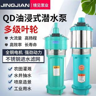 湖湘潭铜线南电机多级泵家用高扬程小型抽机176水农用灌远距离抽
