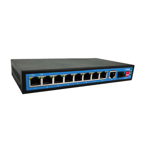 电看门一键Vlan交换机PE狗8+1光1o千兆上行光交换多接EW-S1910口