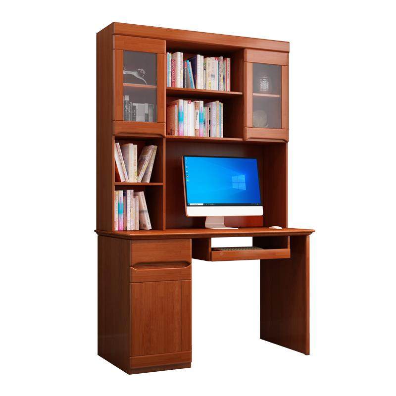 中电式实书桌书架组木合家用写字卧室书AYG柜书桌桌一体转角脑台,电子元器件市场,其它元器件,淘宝优惠券,粉丝福利购,淘宝优惠卷