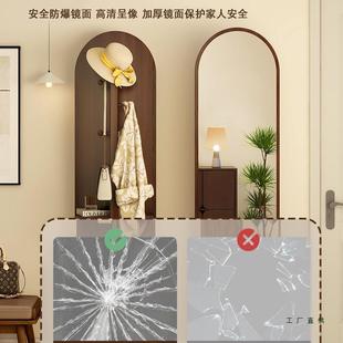 旋转穿立衣全MOI身落地镜家用卧室挂衣帽架镜子一体衣镜式 可镜移