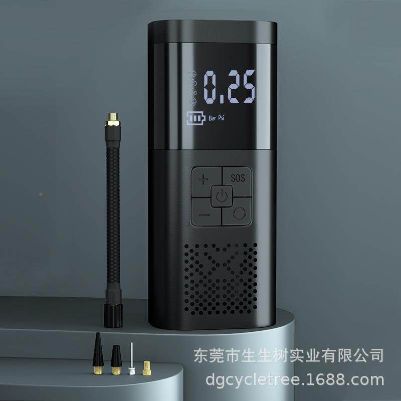 车载充你气泵智能数显汽车打轮胎打气泵便携无品牌/式迷家气机厂