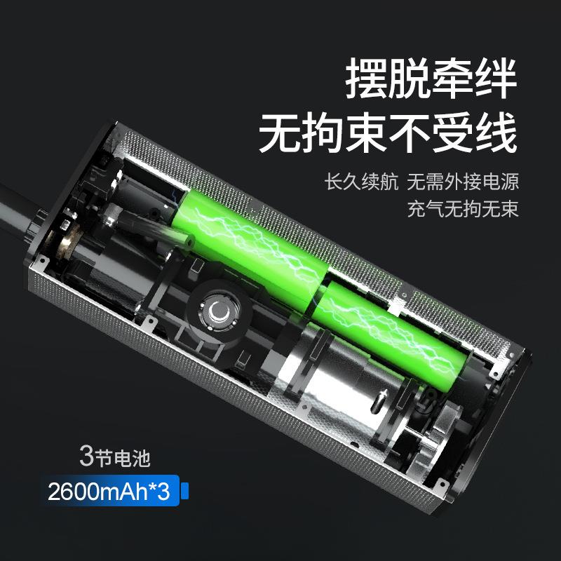 无线载充车气泵便携式轮胎充胎气机智能压数显气照明QSX电动汽车