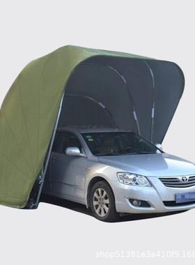 自动镀锌5.5移30642动车棚车半库折叠材质半自动车棚汽车停车米棚