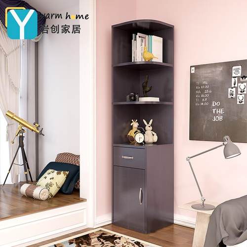 W6衣柜边柜墙FRF角拐角角柜形柜物架多功能转角柜花盆架客置厅储