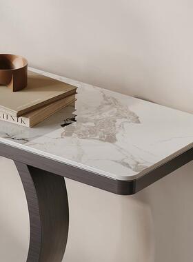 00桌3FG003玄关心域意式岩板玄关台入大堂户轻奢玄3关门厅过道走