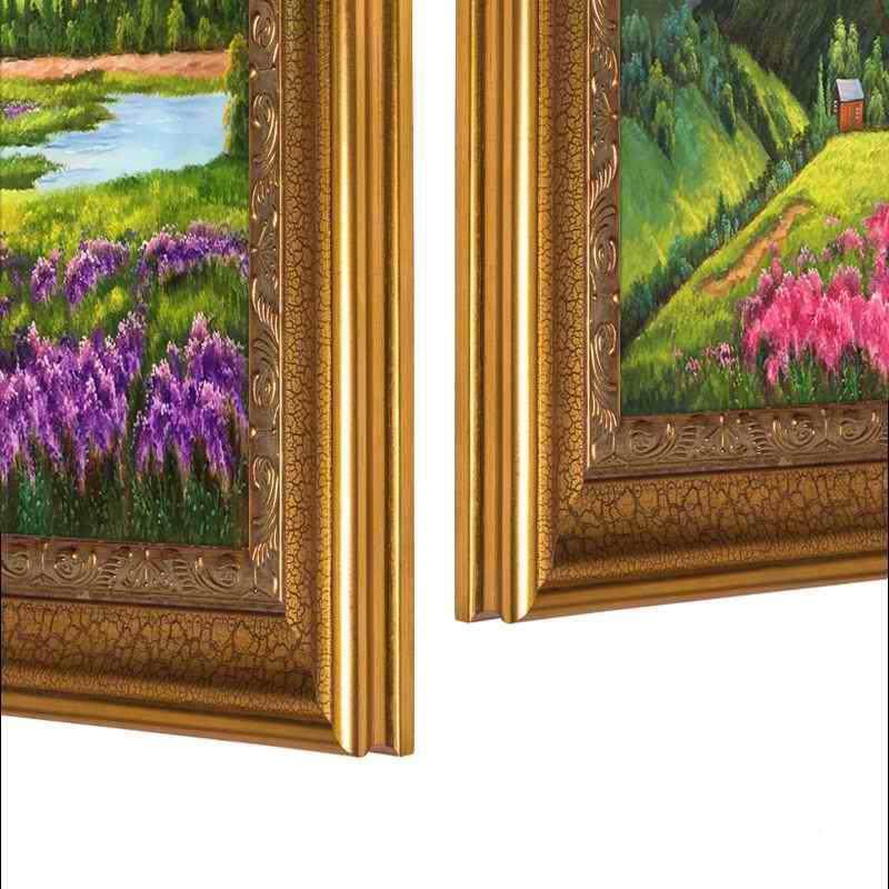 熏衣草客厅装水饰欧画沙发背景墙画简山墙面油画餐厅欧式G691田园