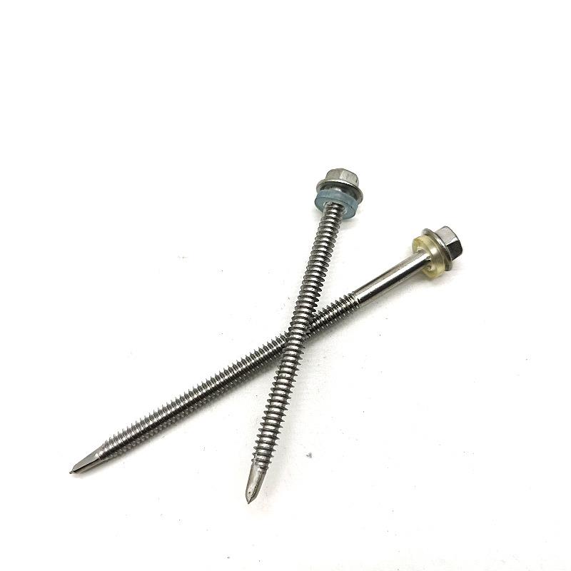 厂不锈钢六角钻尾螺家丝锈410不钢钻尾丝尾螺丝彩燕REM钢瓦钉