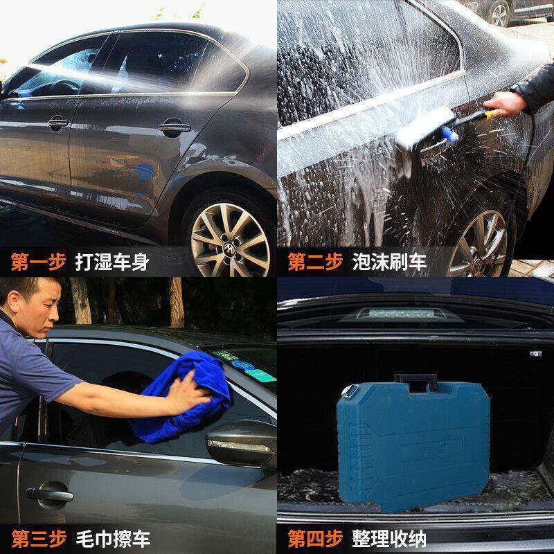 厂家泵0直销双泵12V车载洗车22V高压HZB洗车机水家用便携洗车