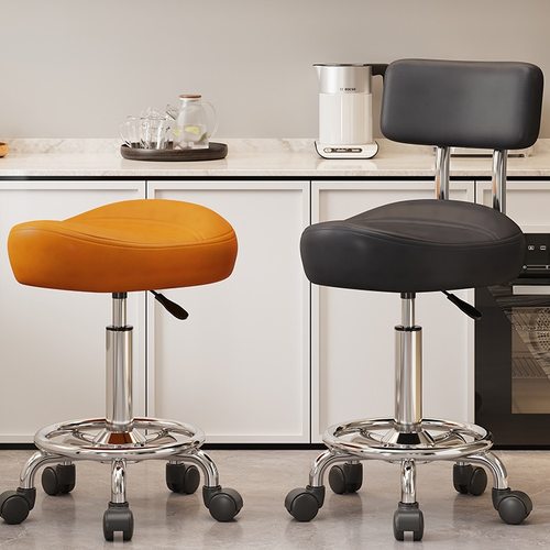 马鞍椅厨房炒菜做饭凳子可升降靠背椅前台收银椅大工凳理发专用椅