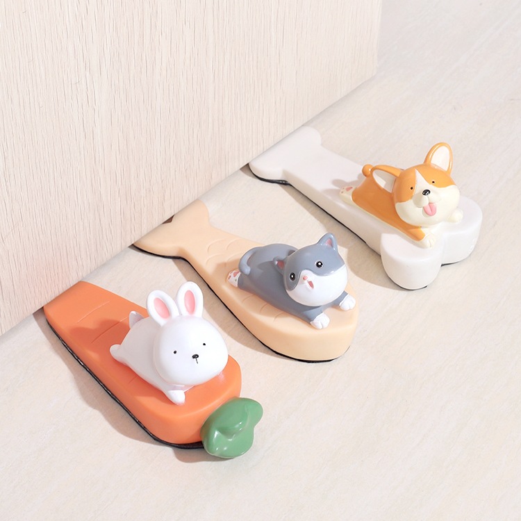 可爱动物门挡器门塞门阻器门顶防风防撞卡门固定挡门堵门碰免打孔