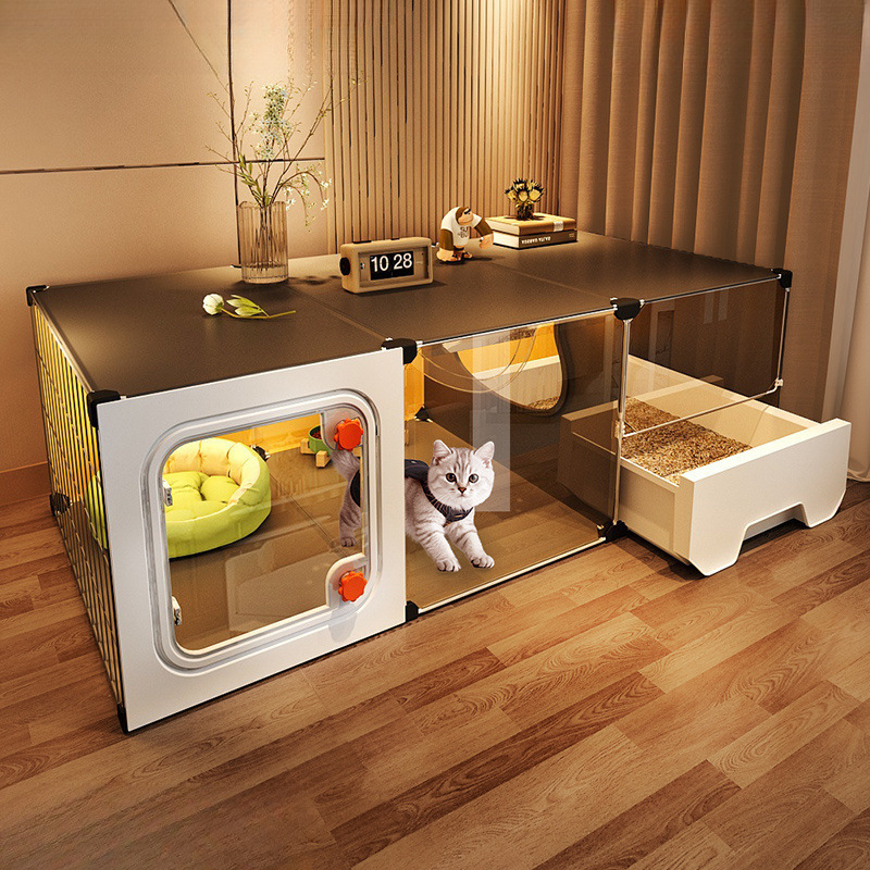 猫笼子家用室内猫窝猫厕所一体小户型不占地方一室一厅一卫猫别墅