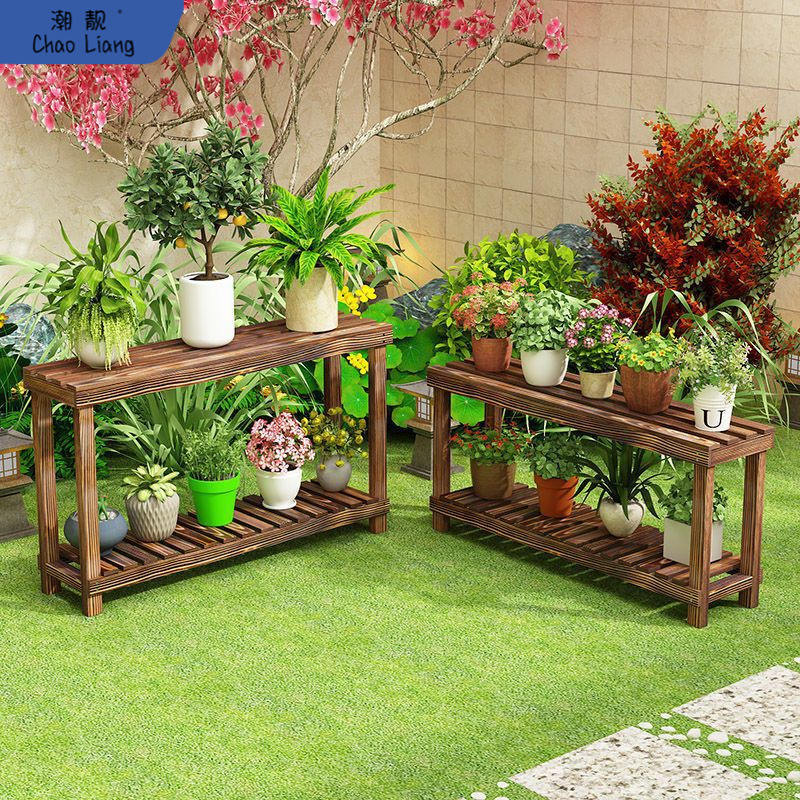 窗台花架实木多层阳台客厅室内花盆阶梯飘窗多肉架子落地式置包邮