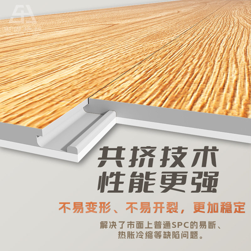 ?spc石塑地板家用加厚室内新款木地板自己铺卡扣式石晶pvc锁扣地