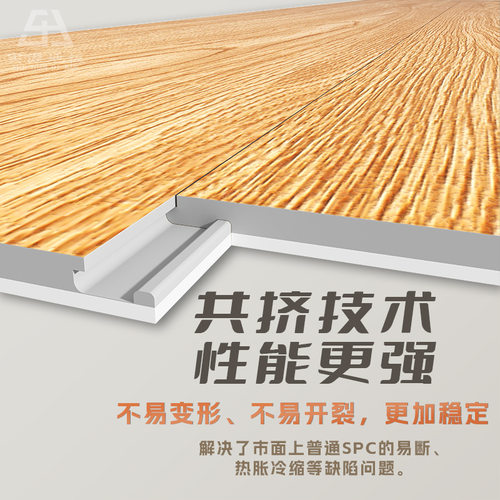 ?spc石塑地板家用加厚室内新款木地板自己铺卡扣式石晶pvc锁扣地