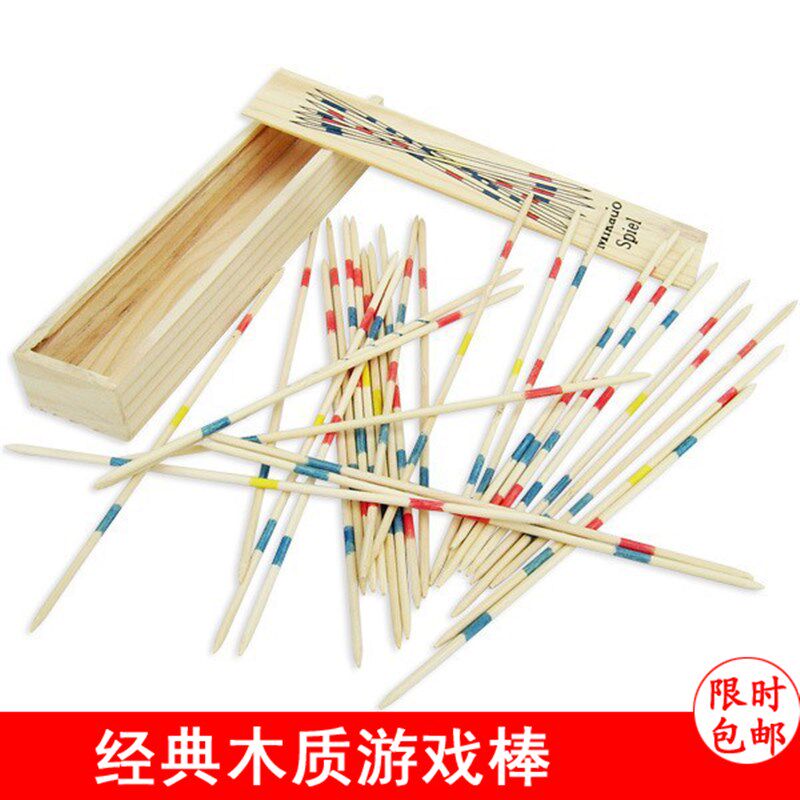速发数数80后棒子挑棍木棍益智撒棒桌面玩具棒亲子挑挑棒冰雪糕棍