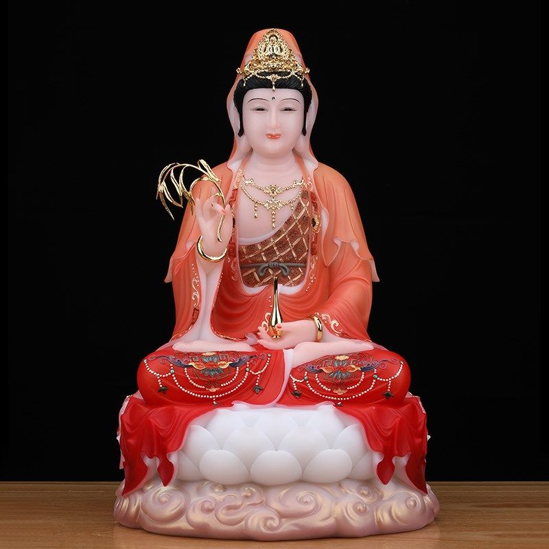 速发观世音菩萨释迦牟尼佛地藏王大势至全堂佛汉白玉家用供奉佛像