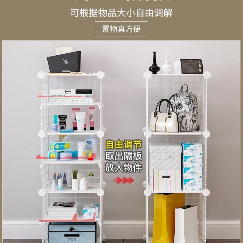 速发简易床头柜简约风组装床边小储物收纳柜子卧室置物架