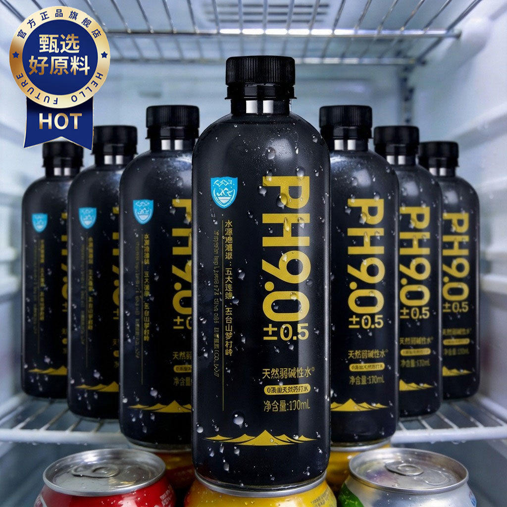 央妈推荐！高端天然苏打水整箱24瓶天然饮用水碱性备孕男0糖0卡脂