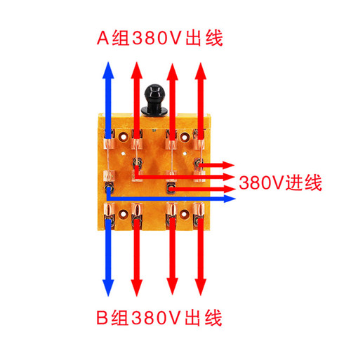 闸刀开关HDHS11F-100A/20x0A/400A双头三相380V单投电源双投向倒