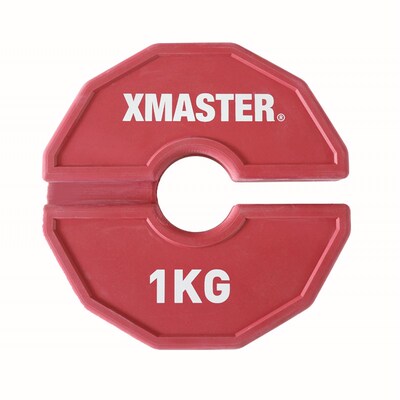 XMASTER开口片便捷杠铃片橡胶配F重片重量奥片杠铃调节重量片递增