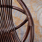 藤椅阳台家用休闲腾椅天然真藤藤编旋转椅子滕椅老人椅靠背椅圈椅