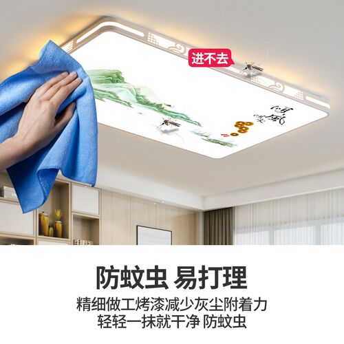 客厅大灯吸顶灯饰轻奢家用大厅主卧室吊F灯具现代简约大气2025新