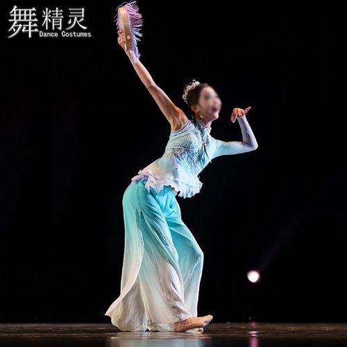 速发胶舞秧歌舞蹈服见鼓州表演澜水钱月圆演出服飘逸扇舞练习艺考