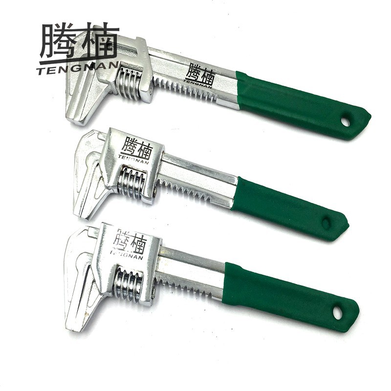 速发F型直角活动力手大手口直角水管扳开省扳下水器直角管钳