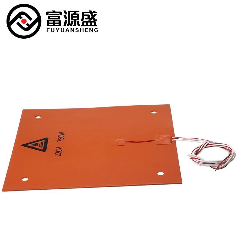 速发配件0*0mm220v750w硅橡胶热床cr-10垫加热硅胶