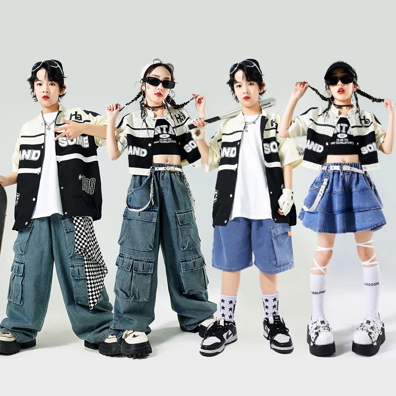 速发舞儿街少演出服孩机车服爵士舞服装男孩嘻哈套装少儿炸iphoph