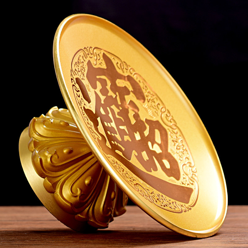 速发佛具合金仿铜前花水果盘家拜供奉佛莲用财神贡品供盘用品果碟