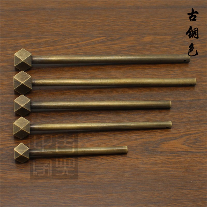 速发中式仿俱柜门插销直条拉手圆形拉手门锁插销插棍箱子配件