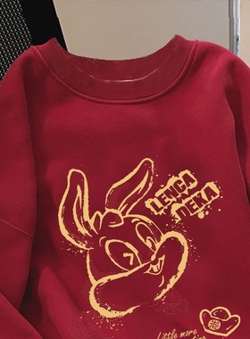 速发美式复古设计感闺衣ove绒size大码卫蜜装慵懒风加r冬季上衣