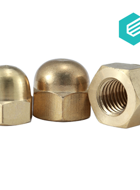 速发黄铜盖形螺母盖型螺帽M2帽盖母M4M5M6铜8M10M1盖M14M16M18M20