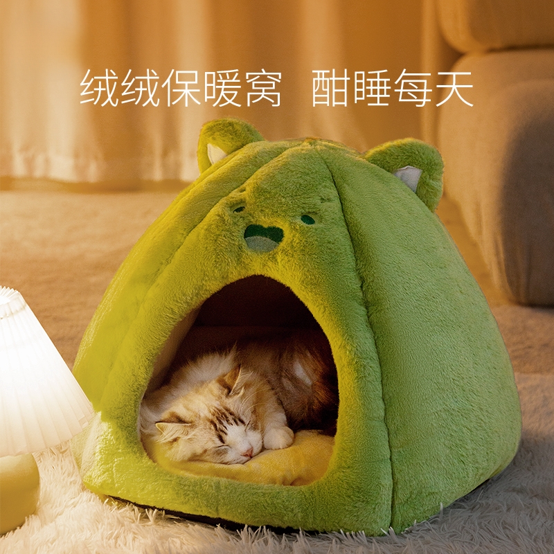 速发猫屋冬天保暖封闭式安全感猫咪睡窝躲避窝猫房子四通季用用