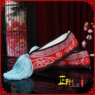 速发正龙剧装 花戏戏曲古装戏剧花旦小姐绣京彩鞋 三义斋练功平底